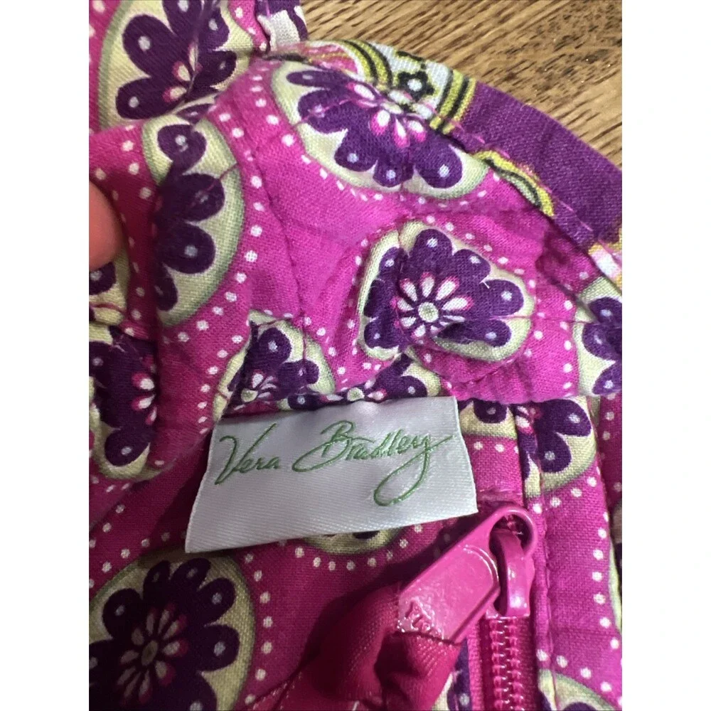 Vera Bradley (2010) Retired Very Berry Paisley Shoulder Handbag Purse Tote Boho
